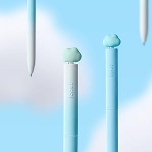 4-delige op de lucht geïnspireerde cloudgelpennen: fijne punt 0,5 mm, glad schrijven Nieuwighedenset voor liefhebbers van kantoor en briefpapier
