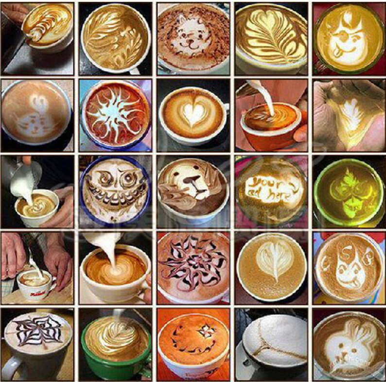 16pcs 3 15 Coffee Latte Cappuccino Art Stencils Etsy 16pcs-3-15-coffee-latte-cappuccino-art-stencils-etsy