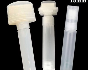 May include: Three translucent plastic refillable marker pens with sponge tips. The pens are labeled with their tip sizes: 50MM for the widest, 30MM for the medium, and 15MM for the narrowest. Each pen features a cylindrical body and a cap.
