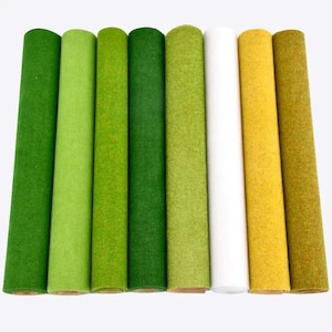 DIY Simulation Grass Turf Papier für Architekturmodelle, Sandtische & Miniaturlandschaften