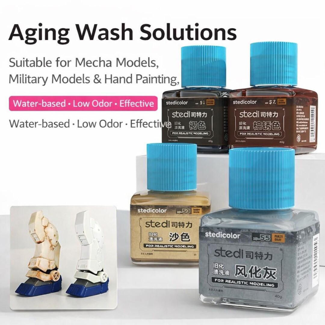 Model Weathering Wash Aging Effect Liquid for Figure Mecha Military ...