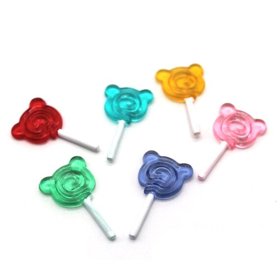 Dollhouse Miniature Handcrafted Colorful Lollipops ~ Perfect Sweet Treat