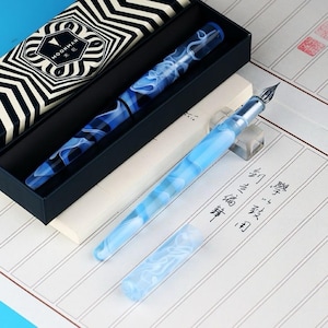 Set di penne a immersione in vetro per calligrafia / Penna acrilica multi-punta per lettering e disegno