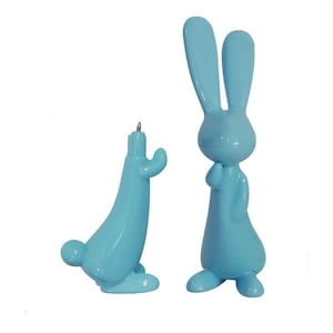 Bolígrafo de conejo de Pascua de 3 o 5 piezas, bonito bolígrafo de dibujos animados de animales, para decoración de oficina y hogar