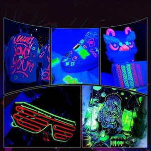 8 kleuren glow-in-the-dark acrylstiften, fluorescerende pennen DIY-kunstpennen voor stof, glas, papier