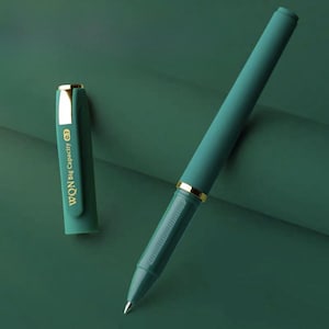 Set van 3 gelinktpennen met grote capaciteit | 0,7 mm carbonzwarte gladde schrijfpennen | Retro Morandi-kleuren | Kantoor, school, thuis