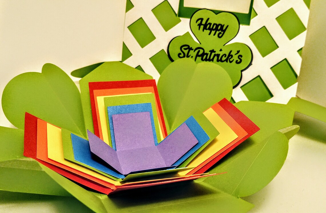 Explosion Box Svg With Rainbow Layers. Exploding Card. Cricut | Etsy Canada
