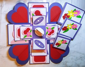 爆発ボックス svg 母の日の花とポケット