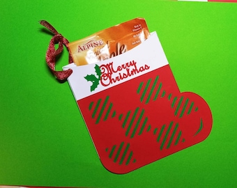 Hot Chocolate holder, Envelope Gift Card, Christmas cocoa mugs SVG PDF, Plaid Santa boot treat, stocking stuffer,favor