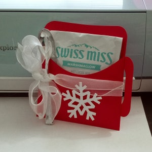 Hot Chocolate Holder, Envelope Gift Card, Christmas Cocoa Mugs SVG PDF ...