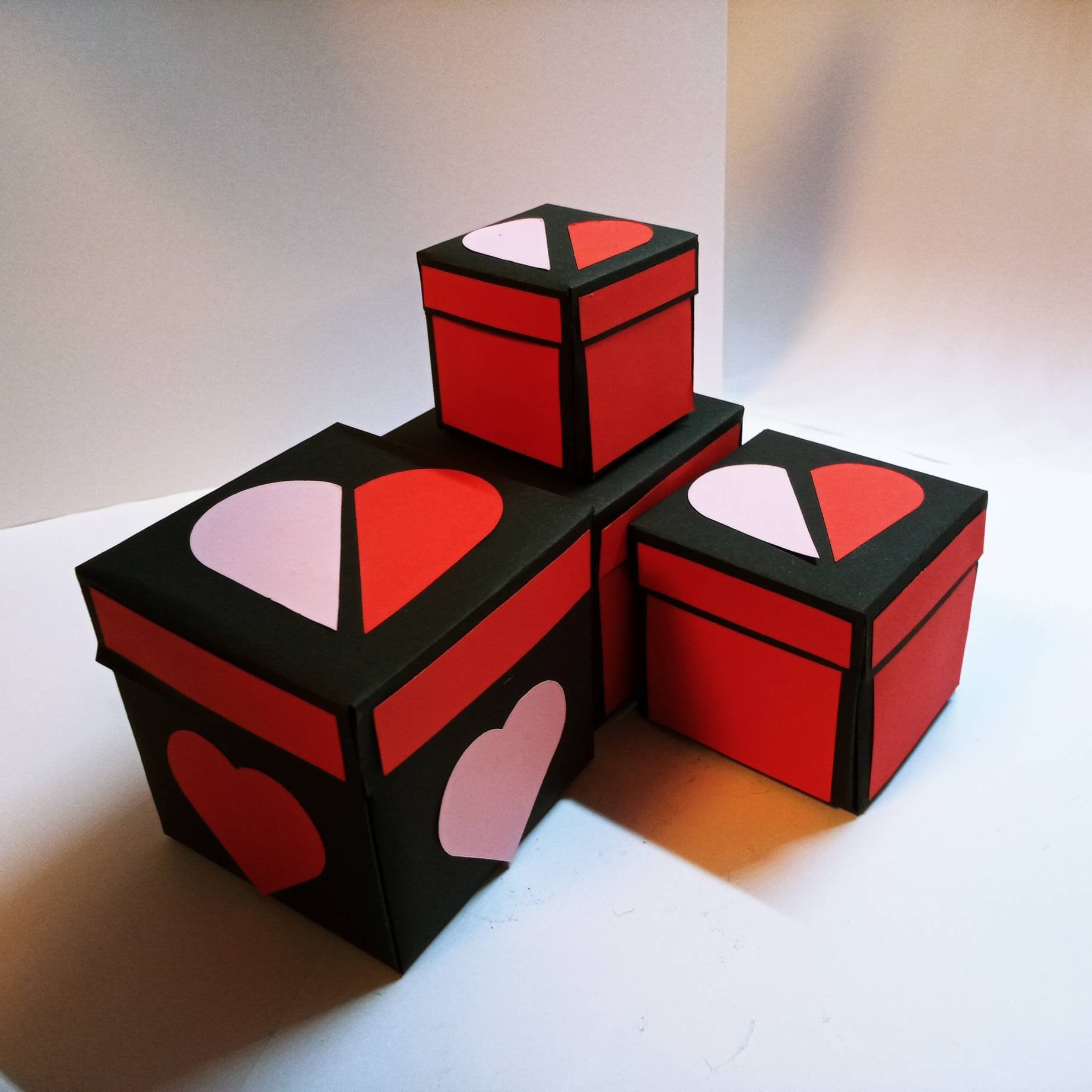 Exploding Box Svg 4 Layer Split Heart With Frames and Pockets, Clover ...