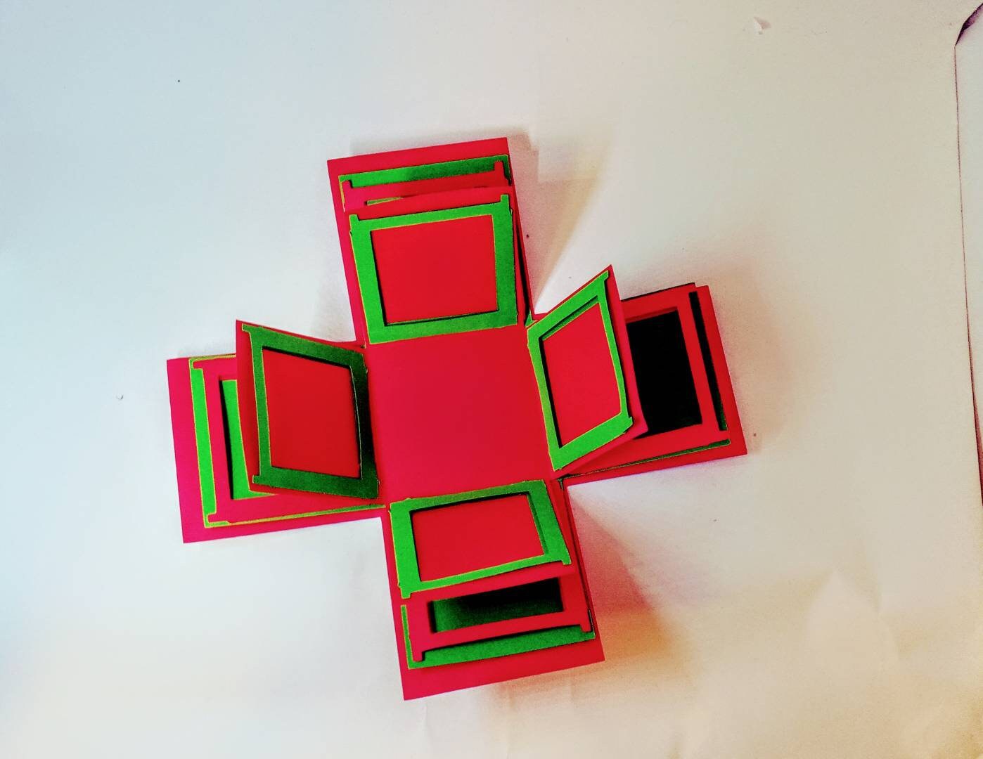 Explosion Box With Picture Frame Svg,exploding Box Svg, 9 Slide In ...