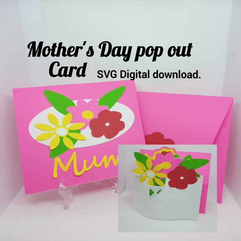 Exploding Box Svg Flower Basket Digital Download Cricut Mother S Day Pop Out Card Packaging Wrapping Craft Supplies Tools Deshpandefoundationindia Org