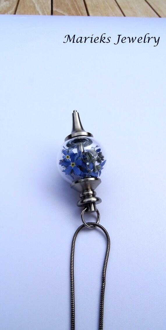 Forget Me Not Jewelry Sterling Silver Handmade Forget Me Not Birthstone Charm FMN1-SC