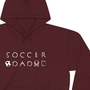 Soccer Dad Hoodie, Hoodie for Soccer Parent, Gift for Soccer Dad, Gift for Soccer Parent, Soccer Dad Sweatshirt, Cool Soccer Dad Gift image 1