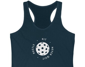 Pickleball Tank Top, Women's Ideal Racerback Tank, Tank for Pickleball Player, Cool Gift for Pickleballer, Pickleball Gift, Pickleballs Gift