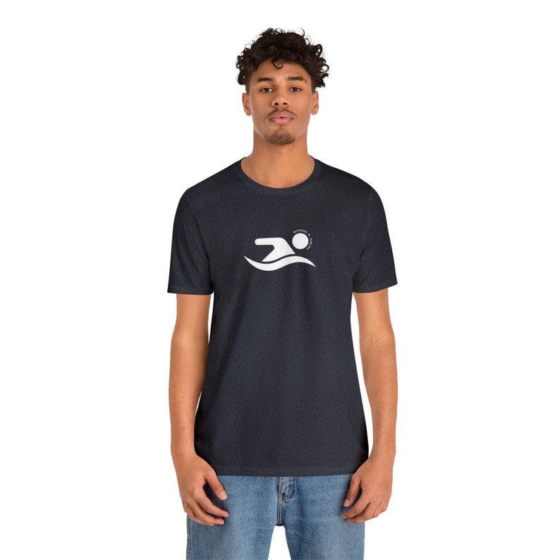 Black Swimmer Shirt, Michael B. Phelps Shirt, Montgomery Alabama, Riverboat Scene Shirt imagem 1
