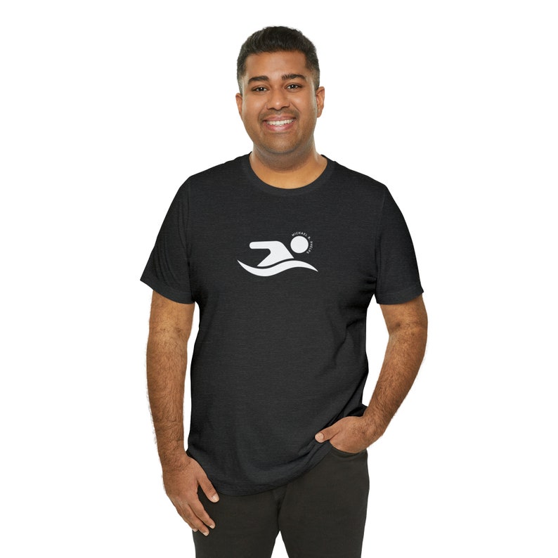Black Swimmer Shirt, Michael B. Phelps Shirt, Montgomery Alabama, Riverboat Scene Shirt imagem 5
