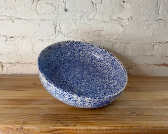 Blue Speckle Pasta Bowl