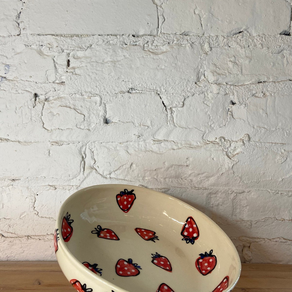 Strawberry Pasta Bowl - Etsy