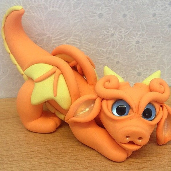 Polymer Clay Dragon Figurine - Lucus