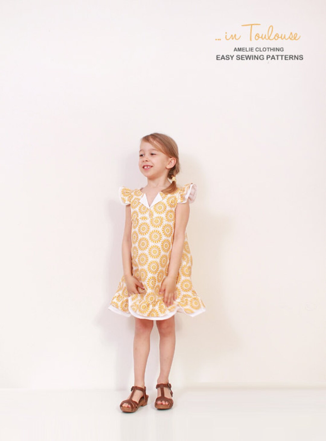 Buy Vintage Toddler A Line DRESS Pattern Easy Childrens Sewing