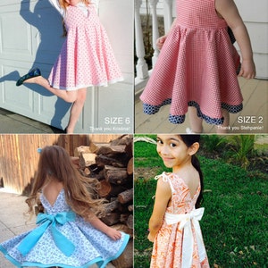 Adria full circle girls dress pattern childrens sewing patterns INSTANT DOWNLOAD 2T to 10 years image 5