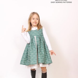 Nohara DRESS sewing pattern for girls - children pdf sewing pattern - INSTANT DOWNLOAD