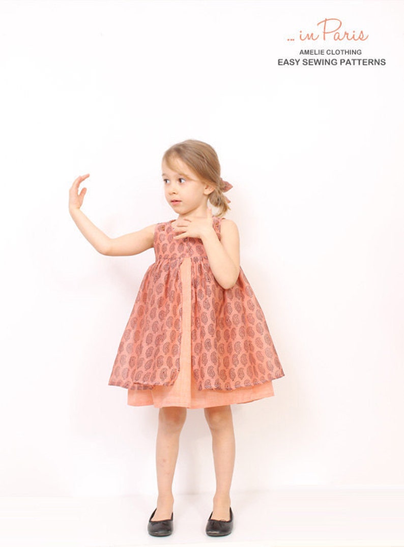 Nohara DRESS pattern INSTANT DOWNLOAD easy children sewing patterns image 2