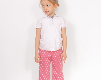 Play PANTS pattern - girls pocket pants pattern pdf - EASY children sewing patterns - from 2 to 9 years