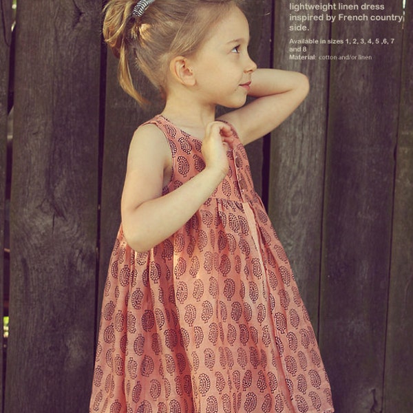 Nohara dress - twirly dress pattern - toddler sewing patterns pdf - INSTANT DOWNLOAD