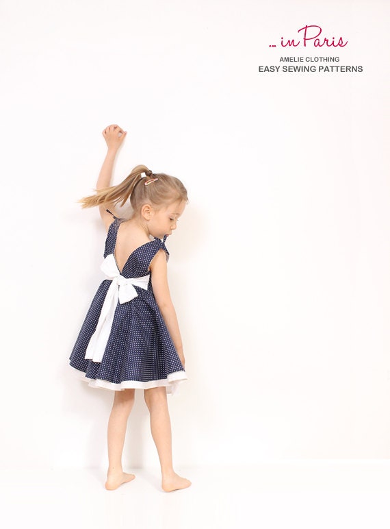 Adria Circle Dress Pattern Girls Dress Sewing Patterns INSTANT