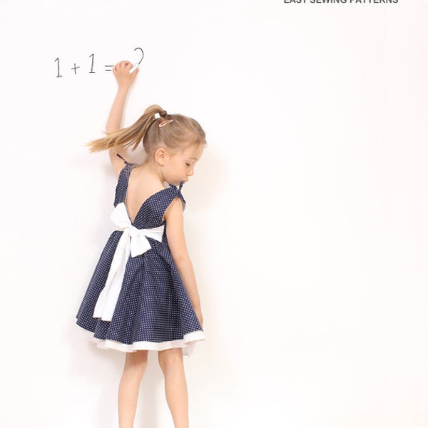 Adria full circle dress pattern - toddler dress sewing patterns - childrens pdf sewing pattern - INSTANT DOWNLOAD