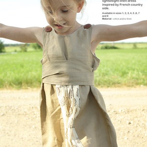 Siiri girls DRESS pattern - easy children sewing patterns pdf - INSTANT DOWNLOAD - toddler dress patterns
