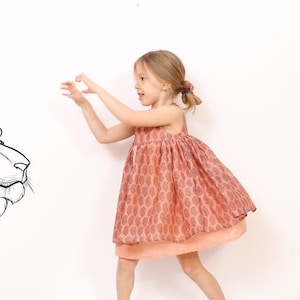 Nohara DRESS pattern INSTANT DOWNLOAD easy children sewing patterns image 1