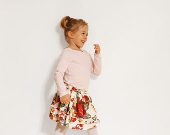 Ballet SKIRT pattern pdf - children sewing patterns - twirl and layered skirt for girls - 1 to 8 years