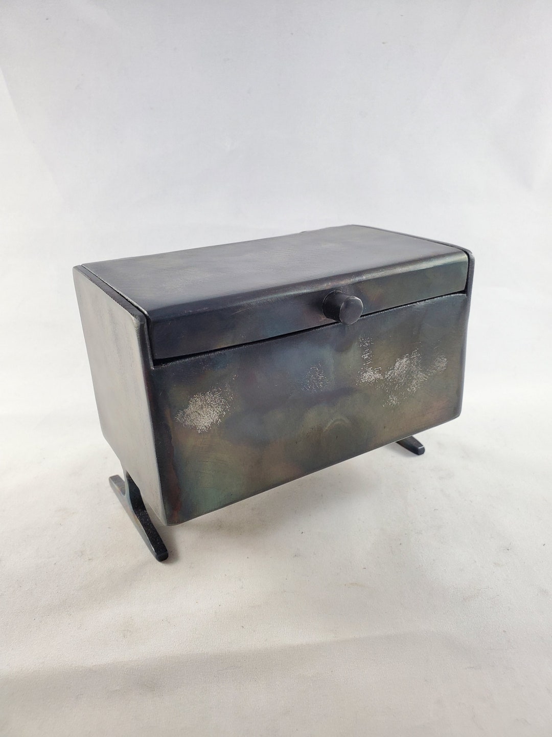 Metal Keepsake Box Gift Box Jewelry Box 5.25 Wide Etsy