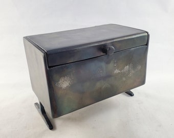 Metal Keepsake Box - Gift Box - Jewelry Box, 5.25" Wide 4" Tall
