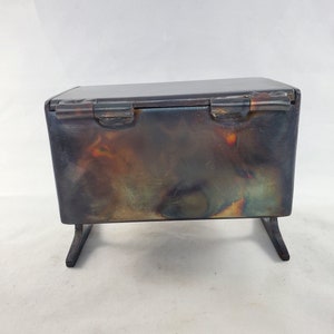 Metal Keepsake Box Gift Box Jewelry Box, 5.25 Wide 4 Tall image 5