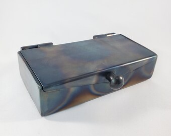 1.5" Tall 6" Wide, Steel Keepsake Box - Gift Box - Jewelry Box