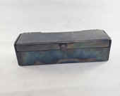 2" Tall 7" Wide, Steel Keepsake Box - Gift Box - Jewelry Box - Pen Box