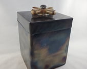 4" Wide 6" Tall Steel Keepsake Box - Gift Box - Pet Urn