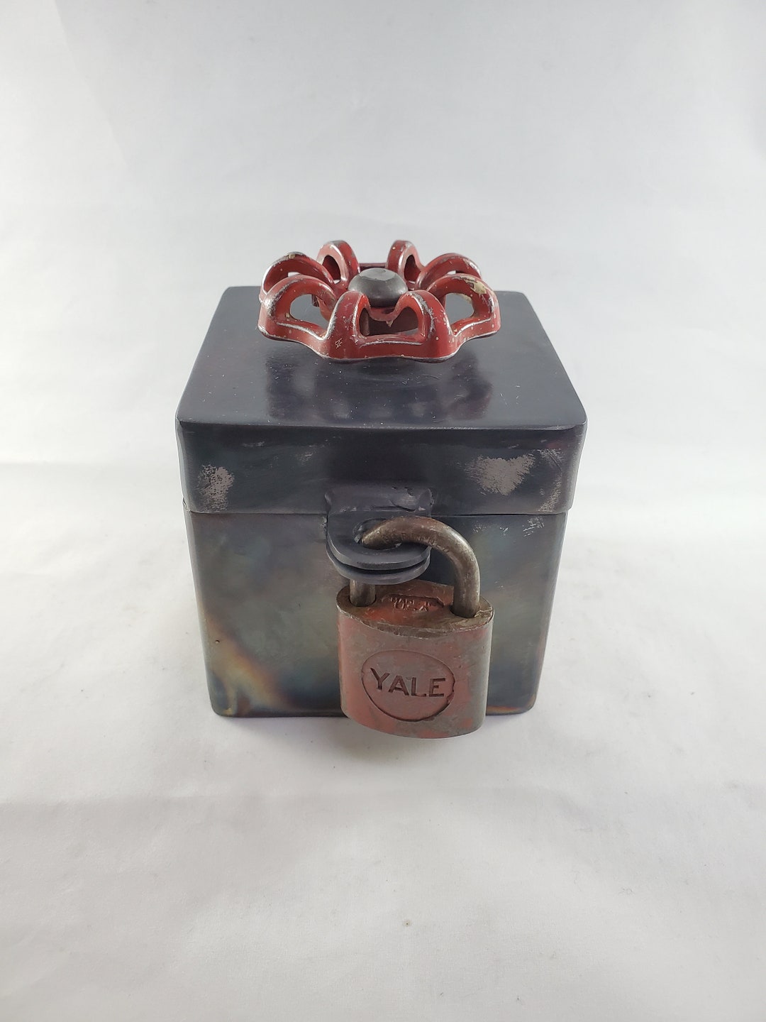 Lockable Metal Keepsake Box Gift Box Jewelry Box, 4 Wide, 5 Tall Etsy