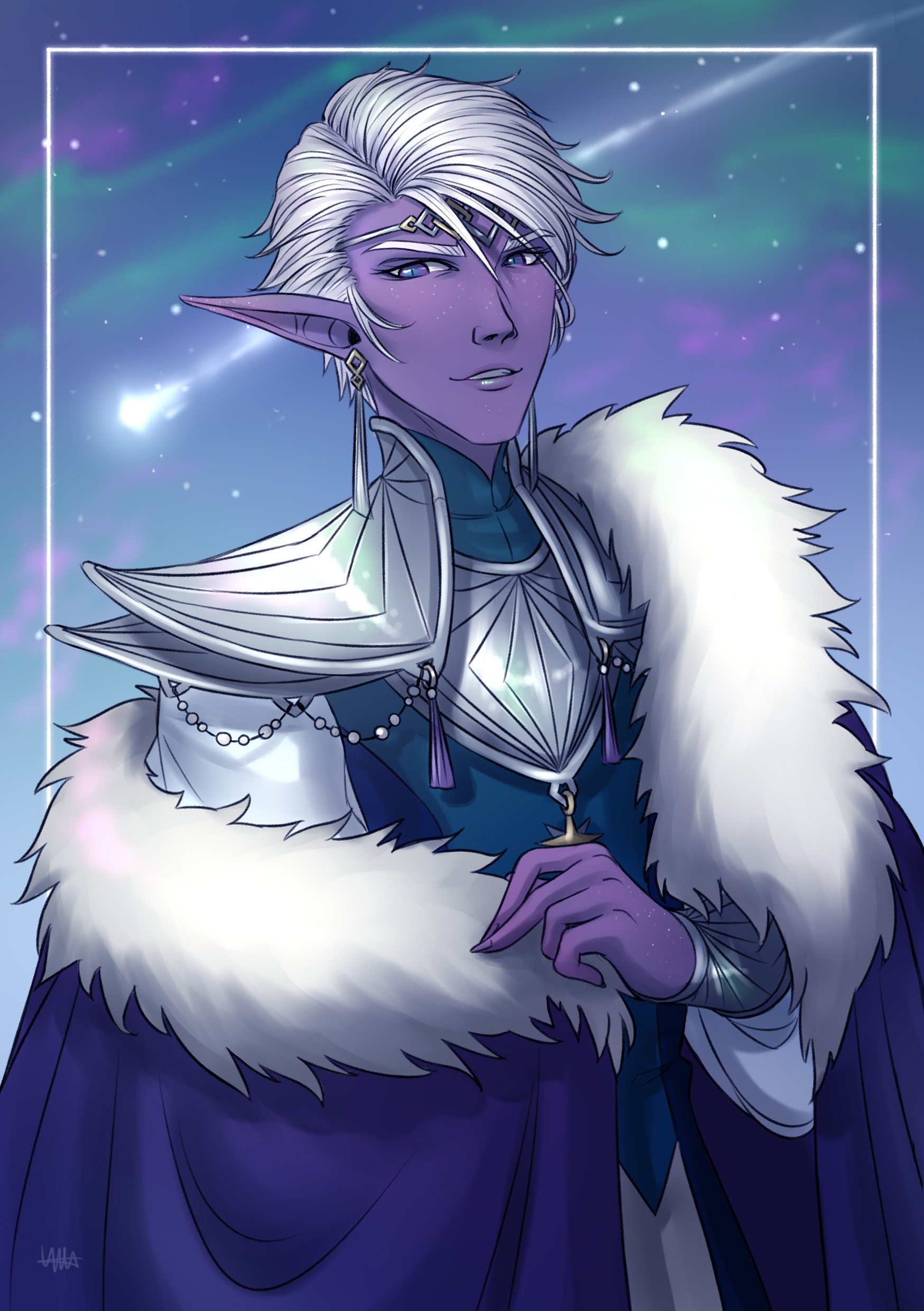 Critical Role A5 Fan Art Print Essek Thelyss & Yussa Errenis Etsy