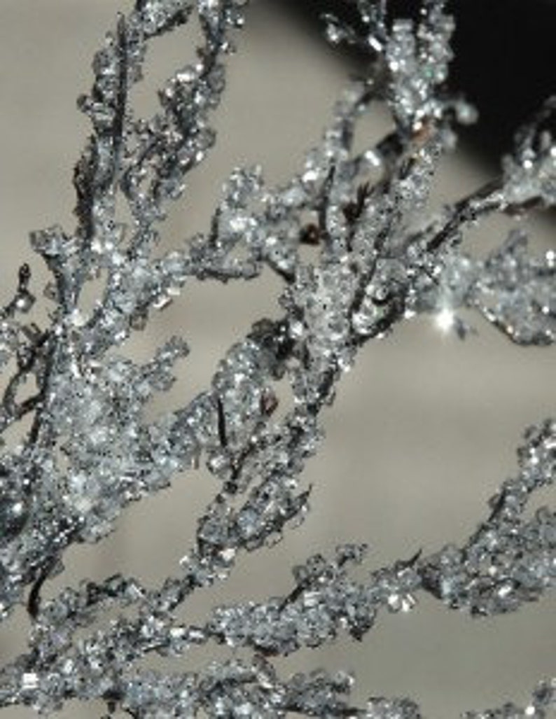 Iced Tree Branch in iced sparkles Simply Beautiful Etsy