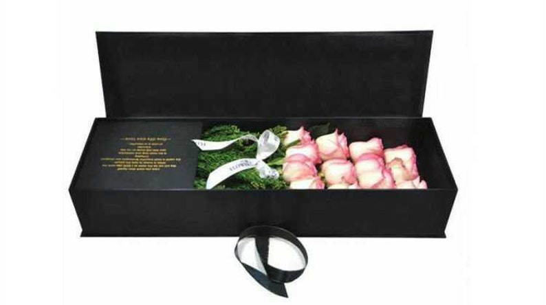A Dozen Real Roses Long Stemmed Rose Bouquet in box 24K Real Roses You choose color Simply Beautiful !