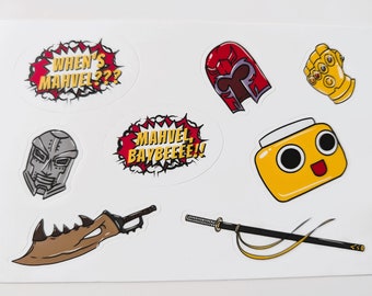 MvC Sticker Sheet | FGC Fighting Games Stickers