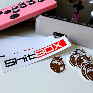 Leverless Controller Parody Sticker Set | FGC Fightstick fighting games