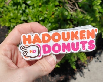 Hadouken' Donuts | Street Fighter 6 Sticker | SF6 FGC