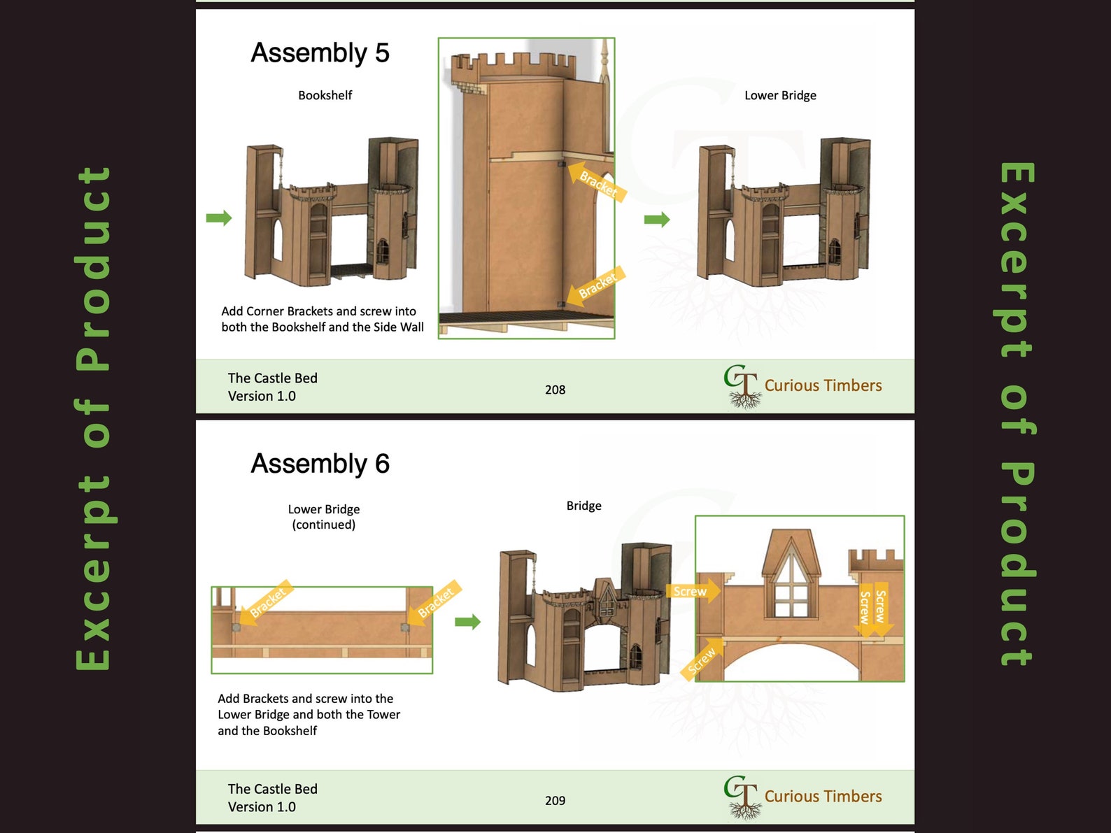 Castle Bed Digital Plans - Etsy